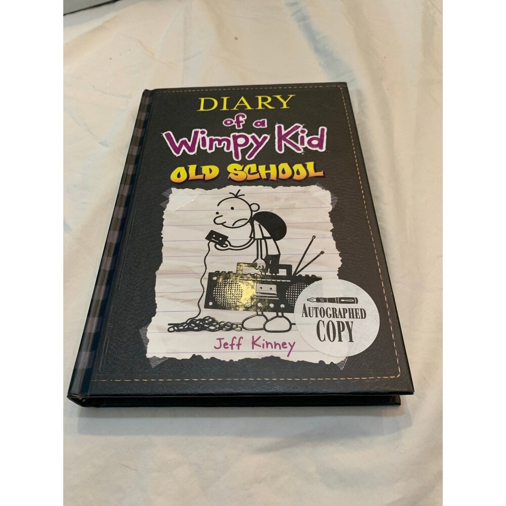 Diary of a Wimpy Kid: Old School – Jeff Kinney (Autographed Hardcover)